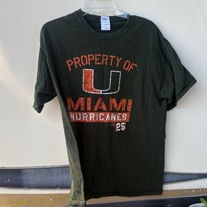Miami Hurricanes Green T-Shirt